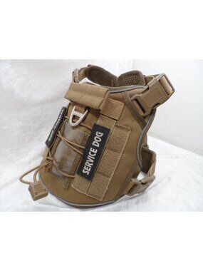 Service Dog Tactical Harness With Adjustable Straps & D-Ring Attachment Size S